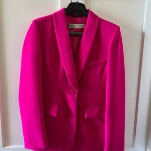 Zara Vibrant Pink Blazer